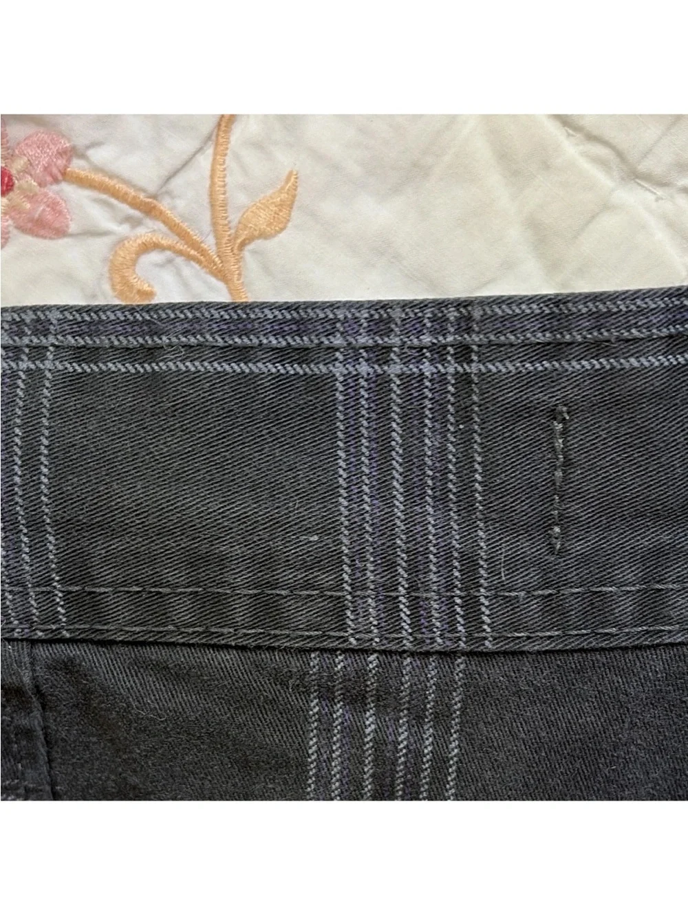 Vintage Op Ocean Pacific Plaid Shorts • Purple Pinstripe Skater Mens 32